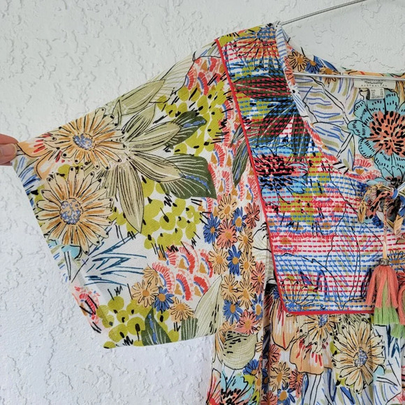 Orientique Australian Floral Dress Womens Size XS Multicolor - Picture 3 of 14